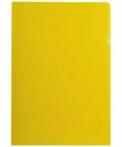 Plastomslag A4 PP 100my gul (100)