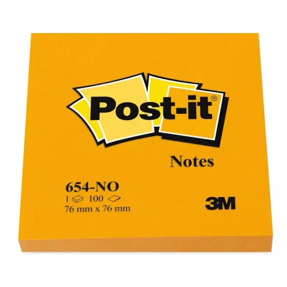 Post-it Klistrelapper 76x76 orange