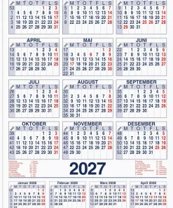 Plakatkalender GRIEG 2027 59x80 cm