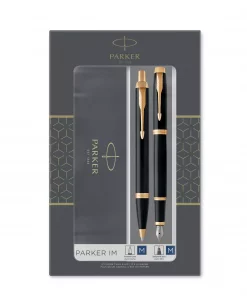 Parker IM Black GT Duosett BallPoint+FountainPen