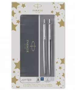 Parker Jotter 77% recycled Stainless Steel CT Duosett Gavepa