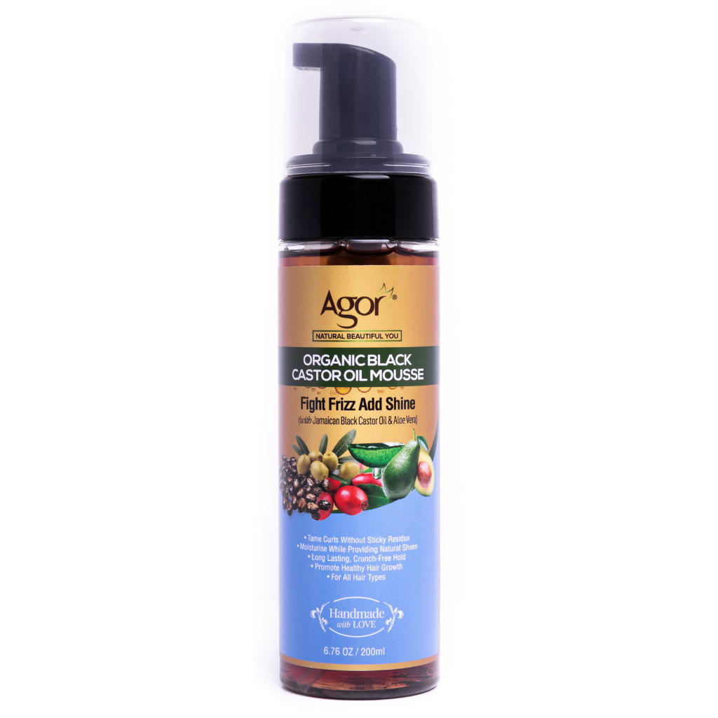 Agor Organic Black Castor Oil Hair Mousse (200ml