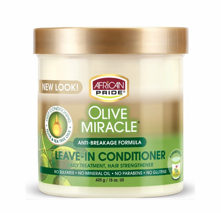 Afr. Pride Olive Miracle Leave-in Conditioner Cream 15oz,12P
