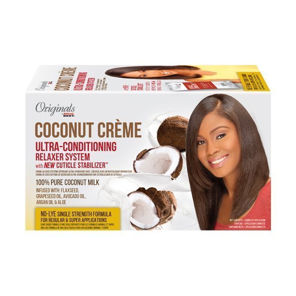 Afr. Best Org Coconut Creme Ultra Cond Relaxer System 4pcs