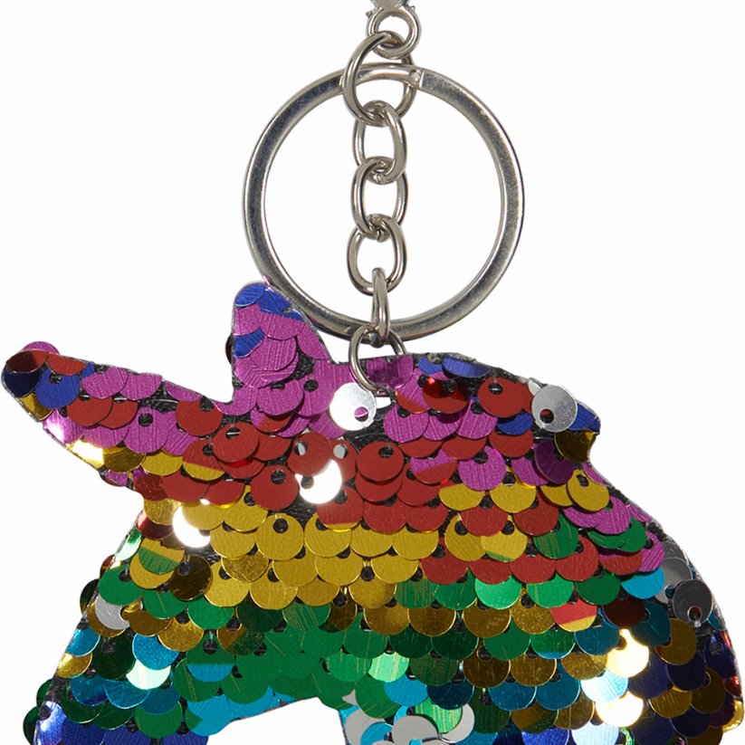 Sequin Nøkkelring Regnbue