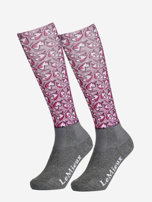 LeMieux Footsies Ridestrømper Unicorn Fig Jr
