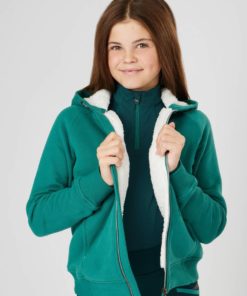 LeMieux Young Rider Sherpa Lined Hollie Hoodie Evergreen