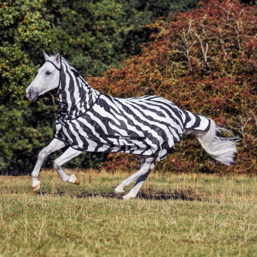 Bucas Buzz-Off Zebra & Neck Avtagbar Insektsdekken