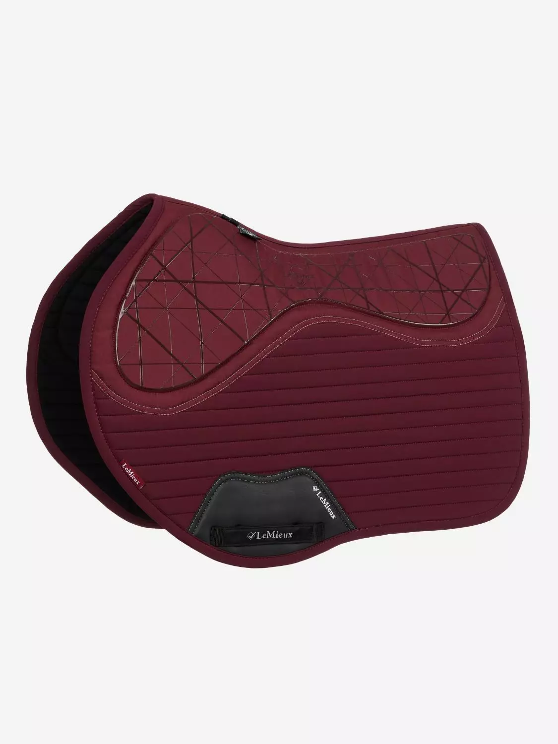 LeMieux Soft Shell Anti Slip EuroJump Schabrack Burgundy
