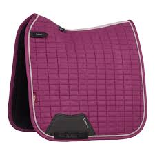 LeMieux ProSport Suede Schabrack Dressur Blackberry