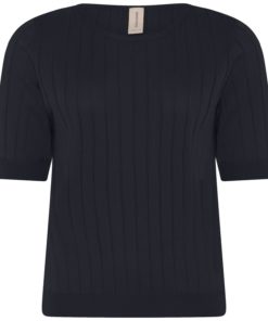 Ribknit O-neck T-shirt