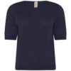 Ribknit O-neck T-shirt