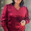 Velourbluse