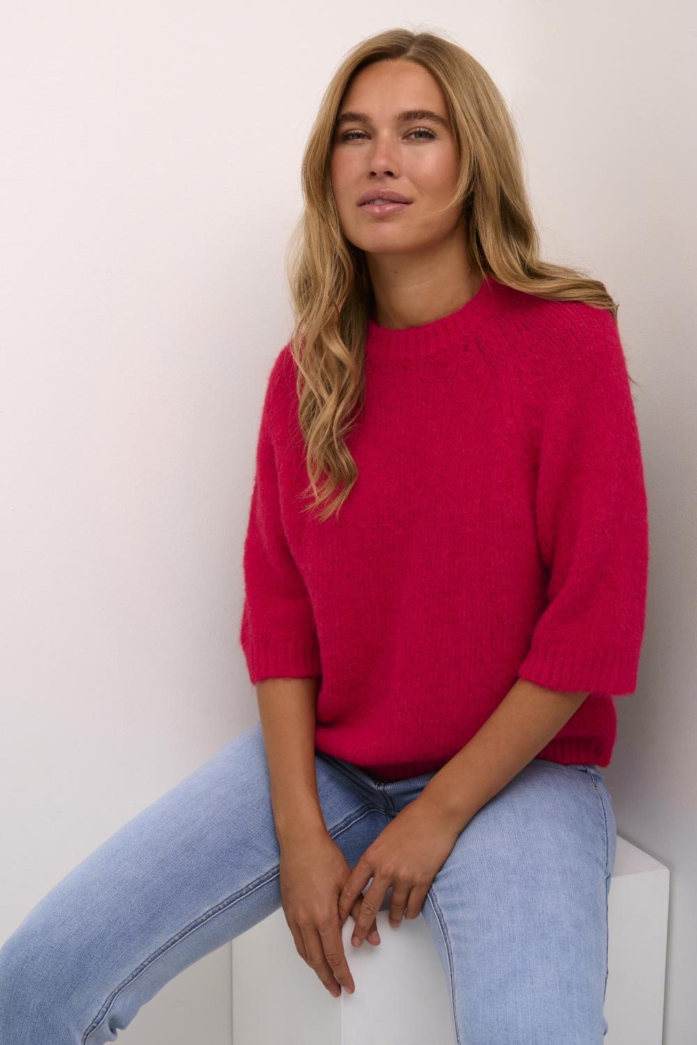 Emilie Cropped Knit Pullover