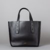 AUDREY - FLAT LEATHER - BLACK