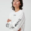 O-neck Drop Shoulder Layered Long Sleeve T-shirt - Ganni