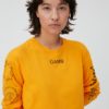 O-neck Dropped Shoulder Layered Long SleeveT-shirt - Ganni