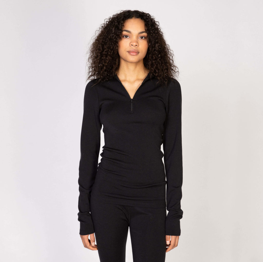 Merinowool Longsleeve high neck - Fleischer Couture