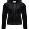 Robertson classic velour zip trough hoodie black FORHÅNDSSALG - Juicy Couture
