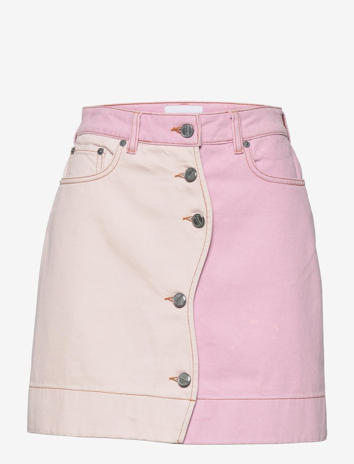 Overdyed Cutline Mini Skirt - Ganni