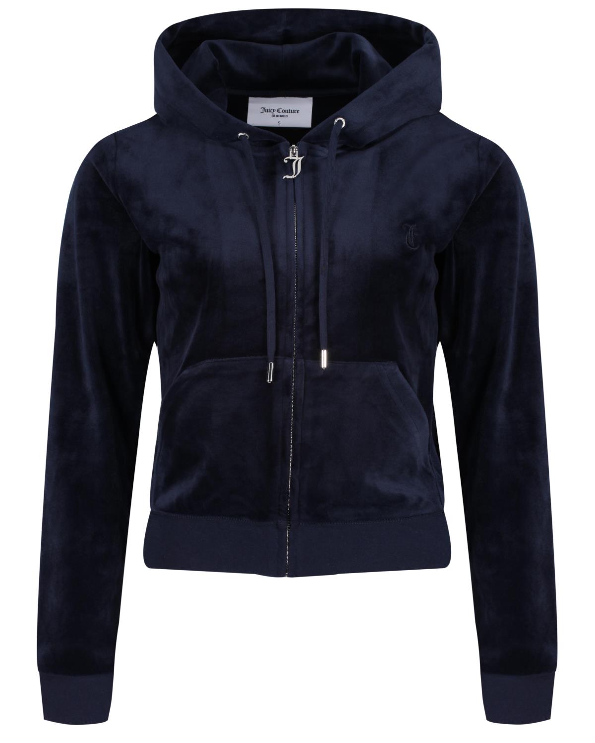 Robertson classic velour zip trough hoodie night sky – Juicy Couture