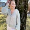 Gotland Knit Cardigan sage green - Camilla Pihl