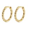 Emilia Medium twisted hoops - Emilia By Bon Dep