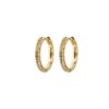 Emilia Medium stone covered hoops Army - Emilia By BonDep