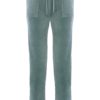 Del Ray Classic Velour pant pocket design Chinois green - Juicy Couture