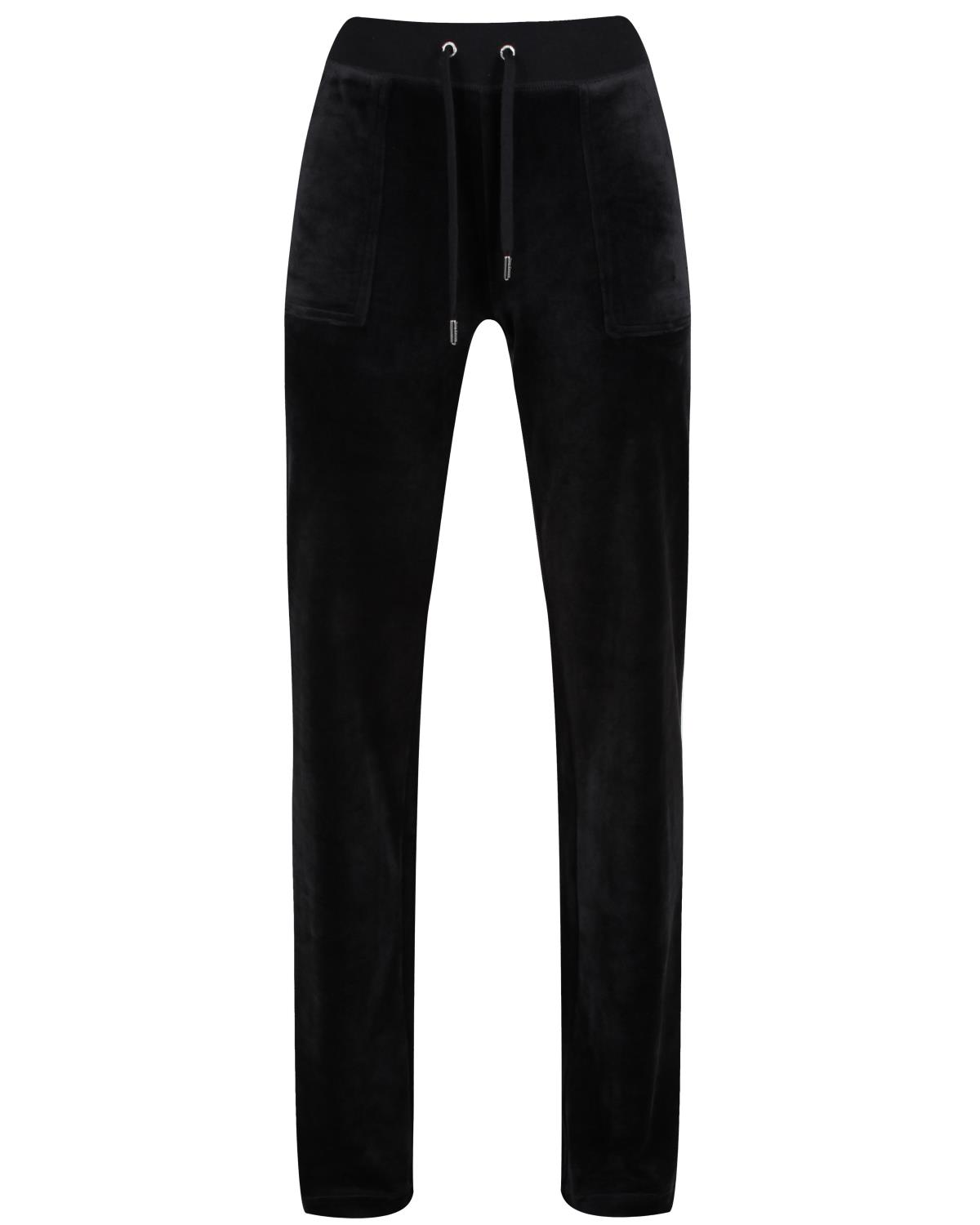 Del Ray Classic velour pant pocket design black - Juicy Couture