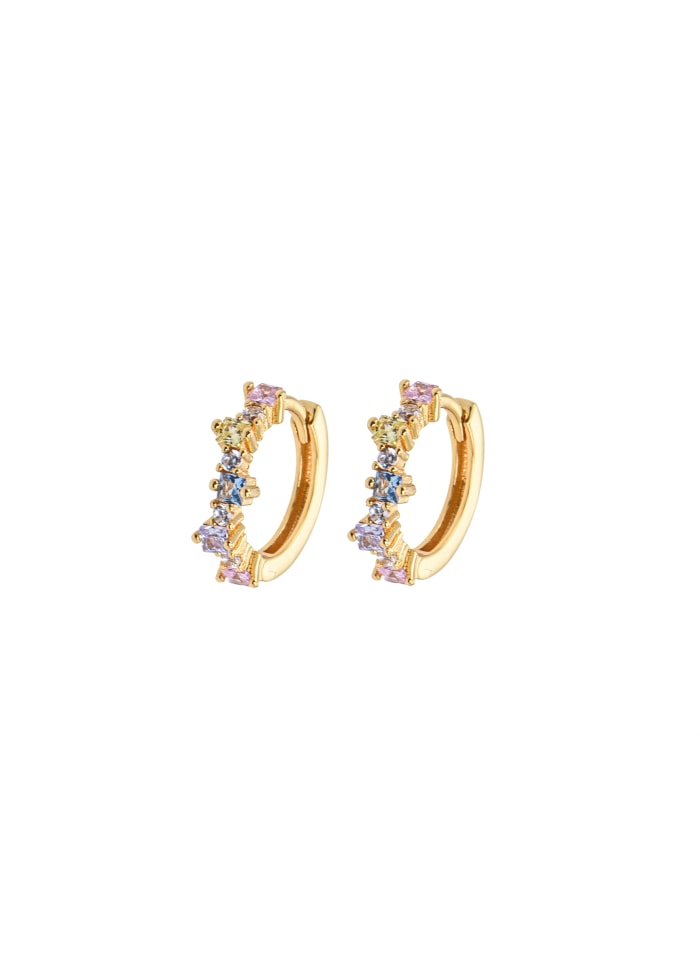 Emilia Mixed small hoops Pastel - Emilia By Bon Dep