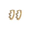 Emilia Medium zigzag hoops - Emilia By Bon Dep