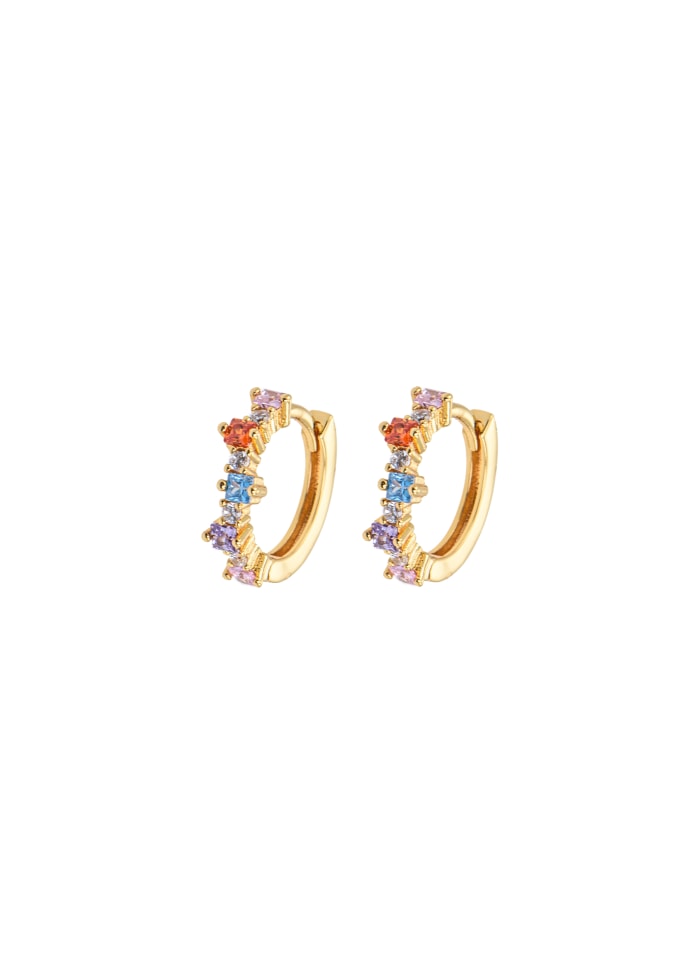 Emilia Mixed small hoops Bright - Emilia By Bon Dep