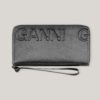 Compartment Zip Around Wallet - Ganni