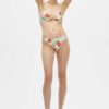 Recycled Printed Twisted Bikini Briefs - Ganni