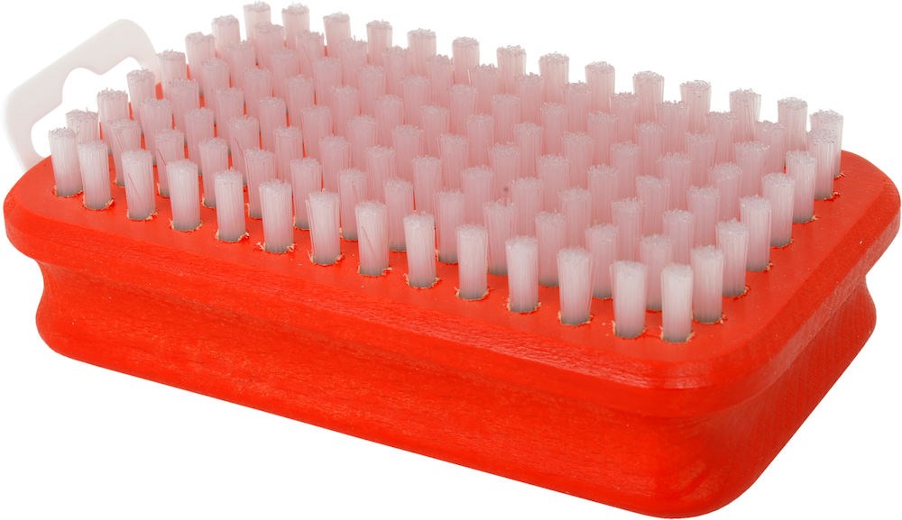Brush rectangular white nylon