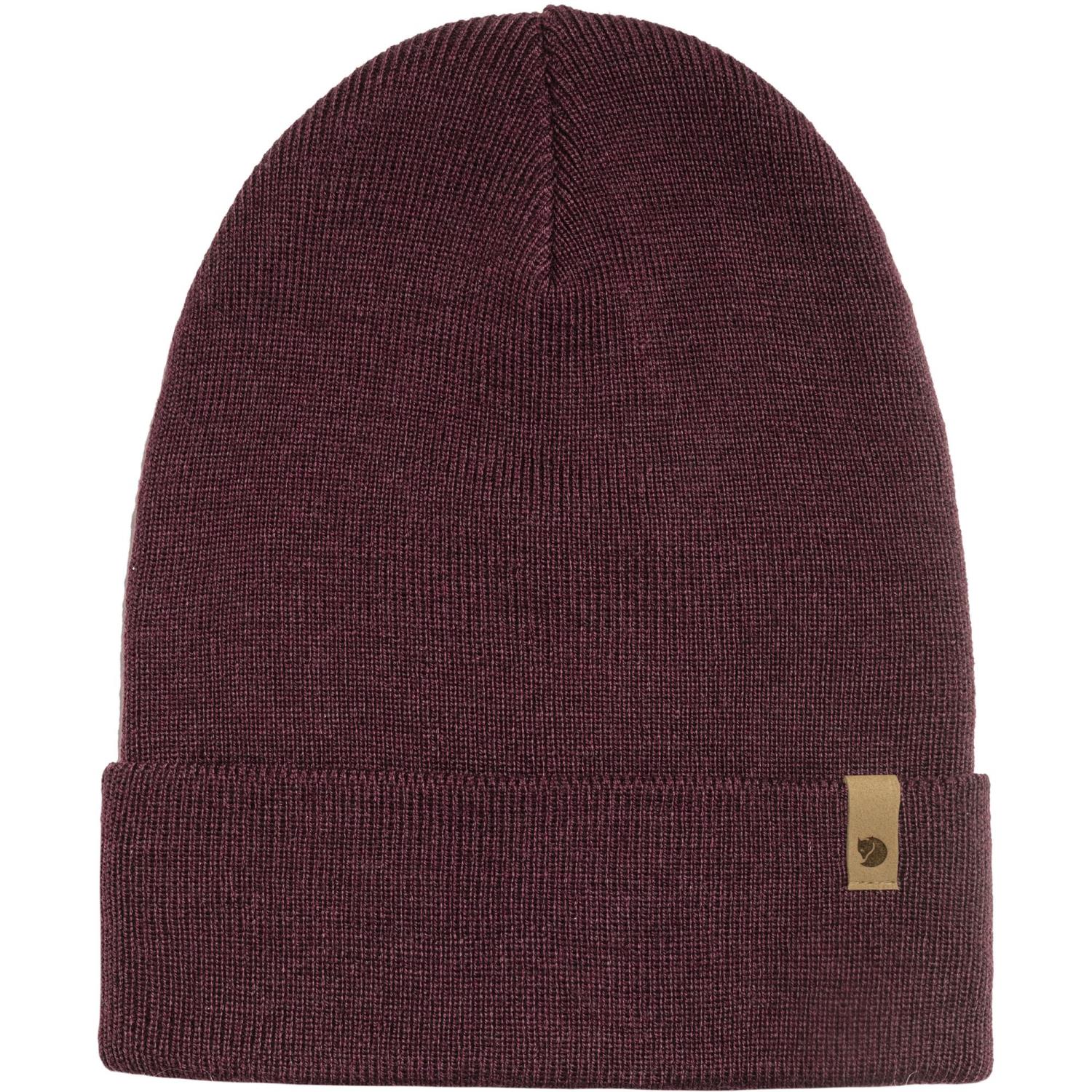 Fjällräven Classic knit hat garnet
