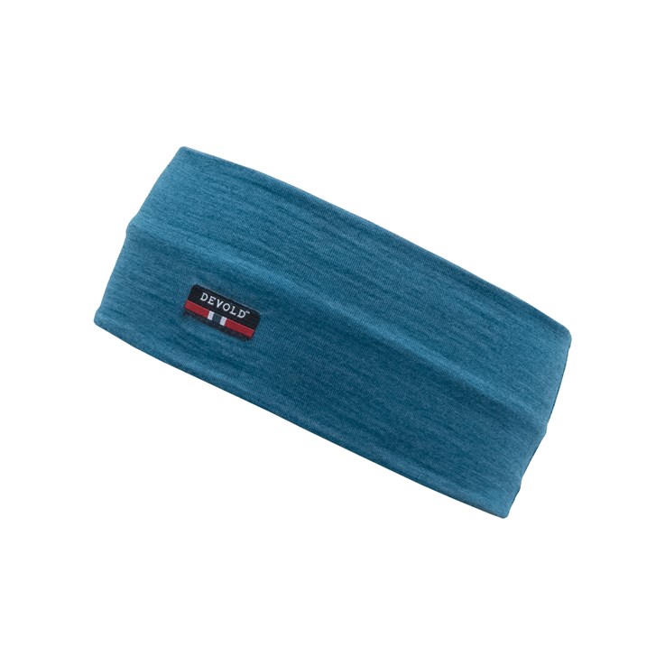 Devold Breeze headband blue melange