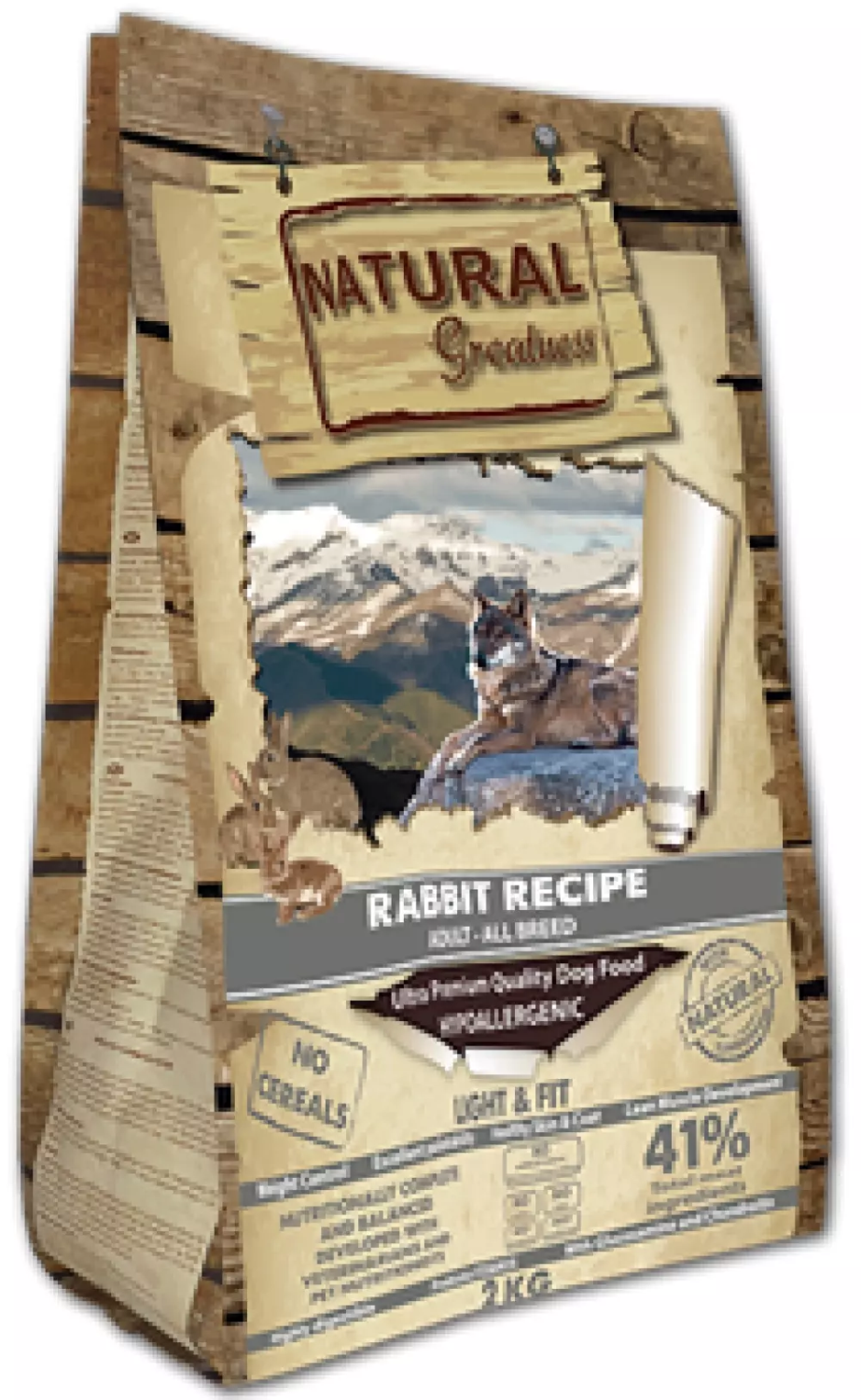 Natural greatness DD Rabbit Recipe - Light & Fit 2kg