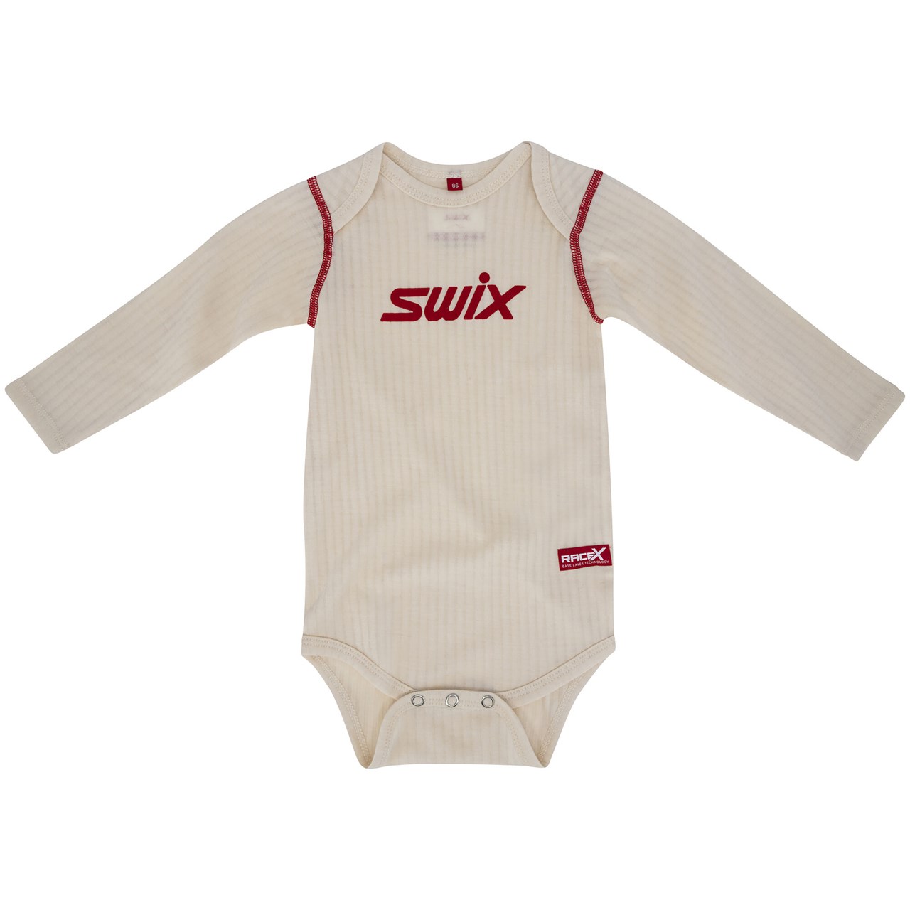 Swix RaceX Merino baby body red