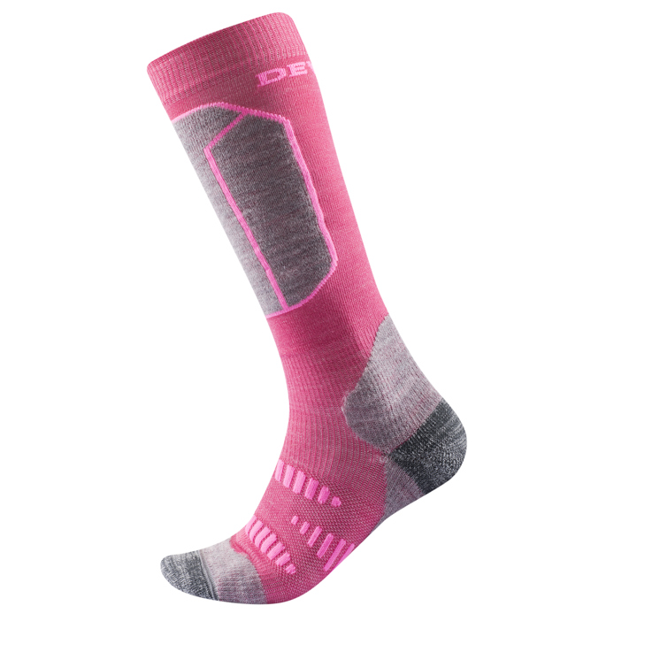 Devold Alpine sock JR pink