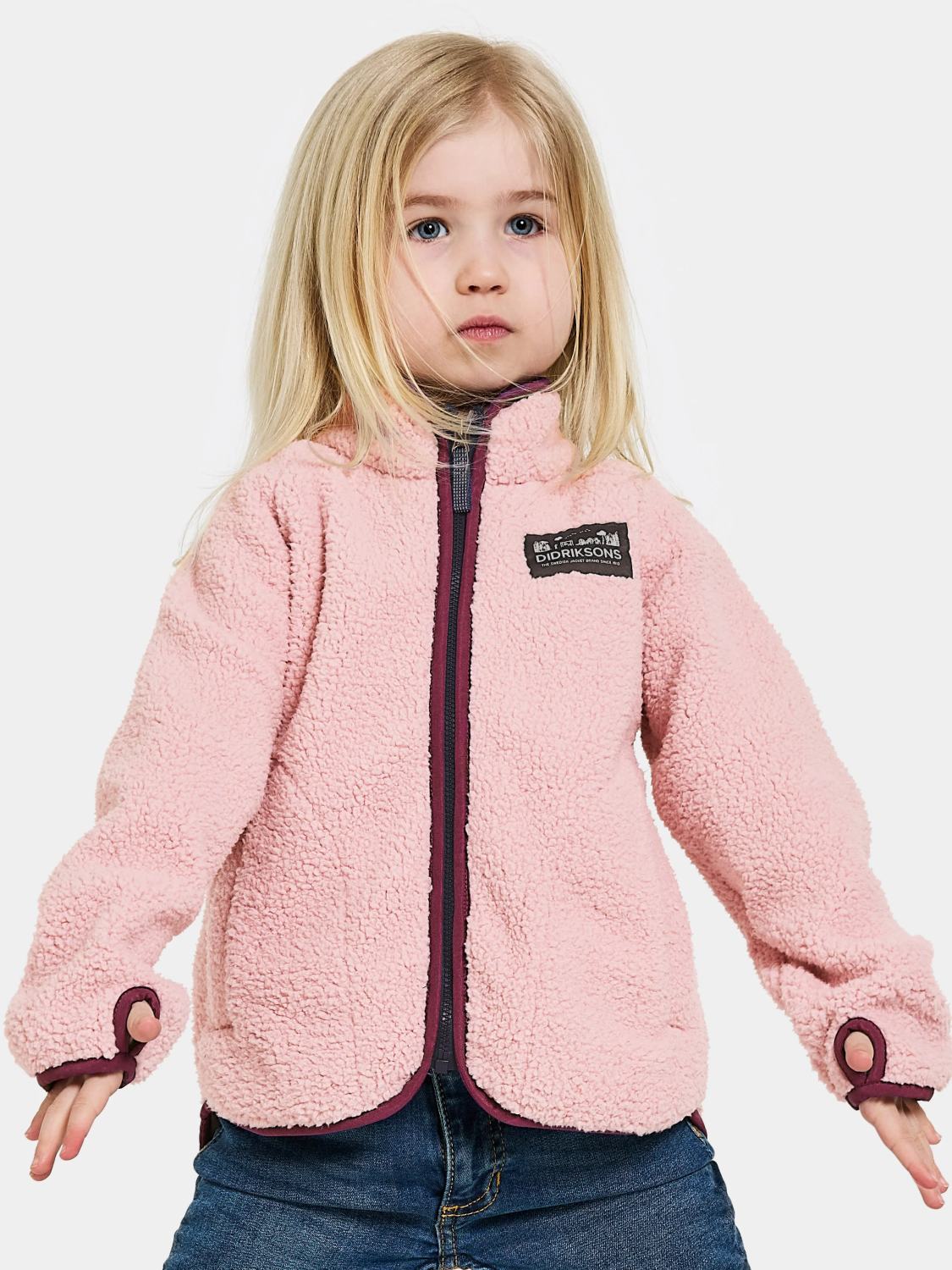 Didriksons Gibbs Kids Fullzip Pink