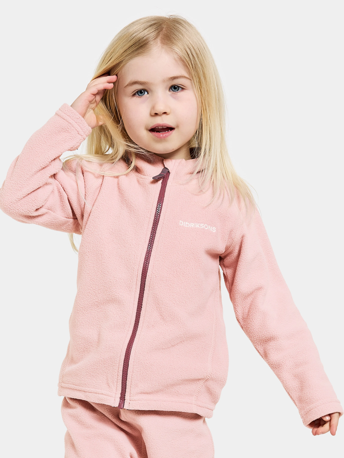 Didriksons Monte Kids Fullzip Pink