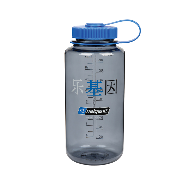 Nalgene 1L Wide Mouth Grey Happy Gene