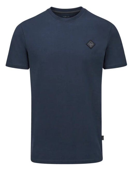 Rab Basecamp Logo Badge Tee Men Tempest Blue