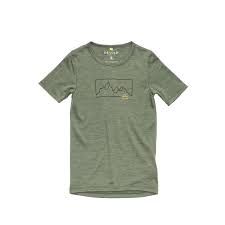 Devold Active outline tee kid forest