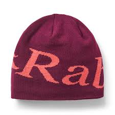 Rab logo beanie mulberry