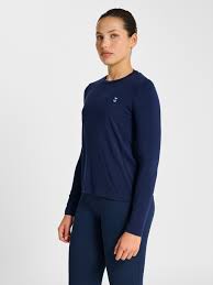 Huemml Yoga soft loose W LS blue