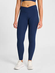 Hummel Yoga wrap high waist tights W blue