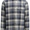 Lundhags Järpen plaid flanell shirt M sky blue